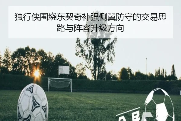 独行侠围绕东契奇补强侧翼防守的交易思路与阵容升级方向